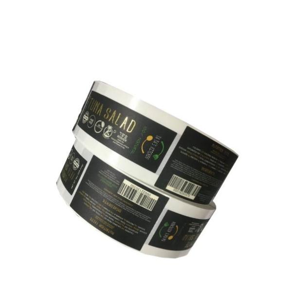 High Quality Custom Vinyl Label Waterproof Product Label Gold Stamping Sticker Labels Roll
