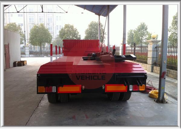 2 Axle Low Bed Heavy Duty Trailer Mechanical Ramp Strong Carrying Capacity