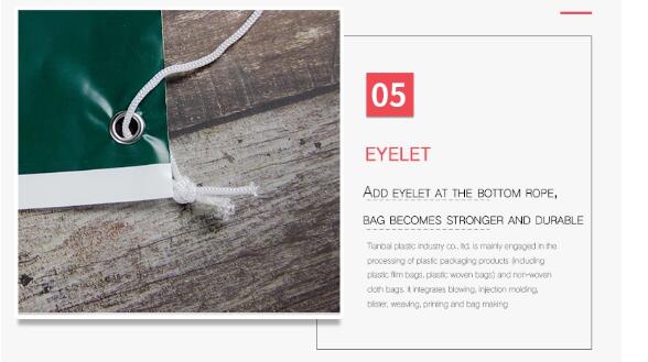 PE 0.07mm один рюкзак плеча Drawstring одного плеча для перемещения