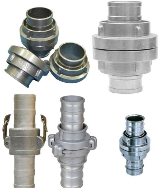Fire Fighting Equipment Fire Hose Couplings Aluminum / Brass Storz Hose Fittings