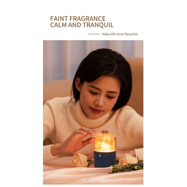 Newest Nature Crystal Salt Rock Aromatherapy Lamp  7 Color Atmosphere Night Light For Bedroom Office Car Air Purify