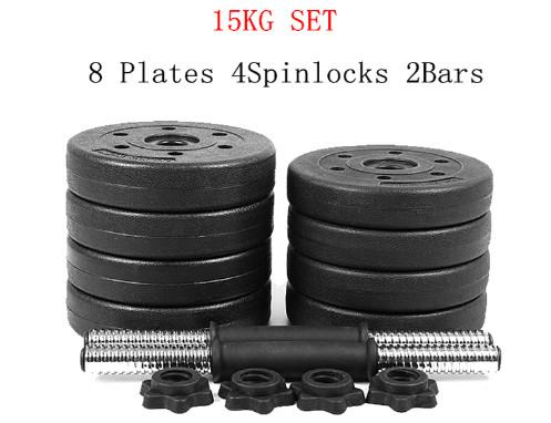 fitness plastic cement dumbbell set 10kg 20kg 30kg 40kg for sale