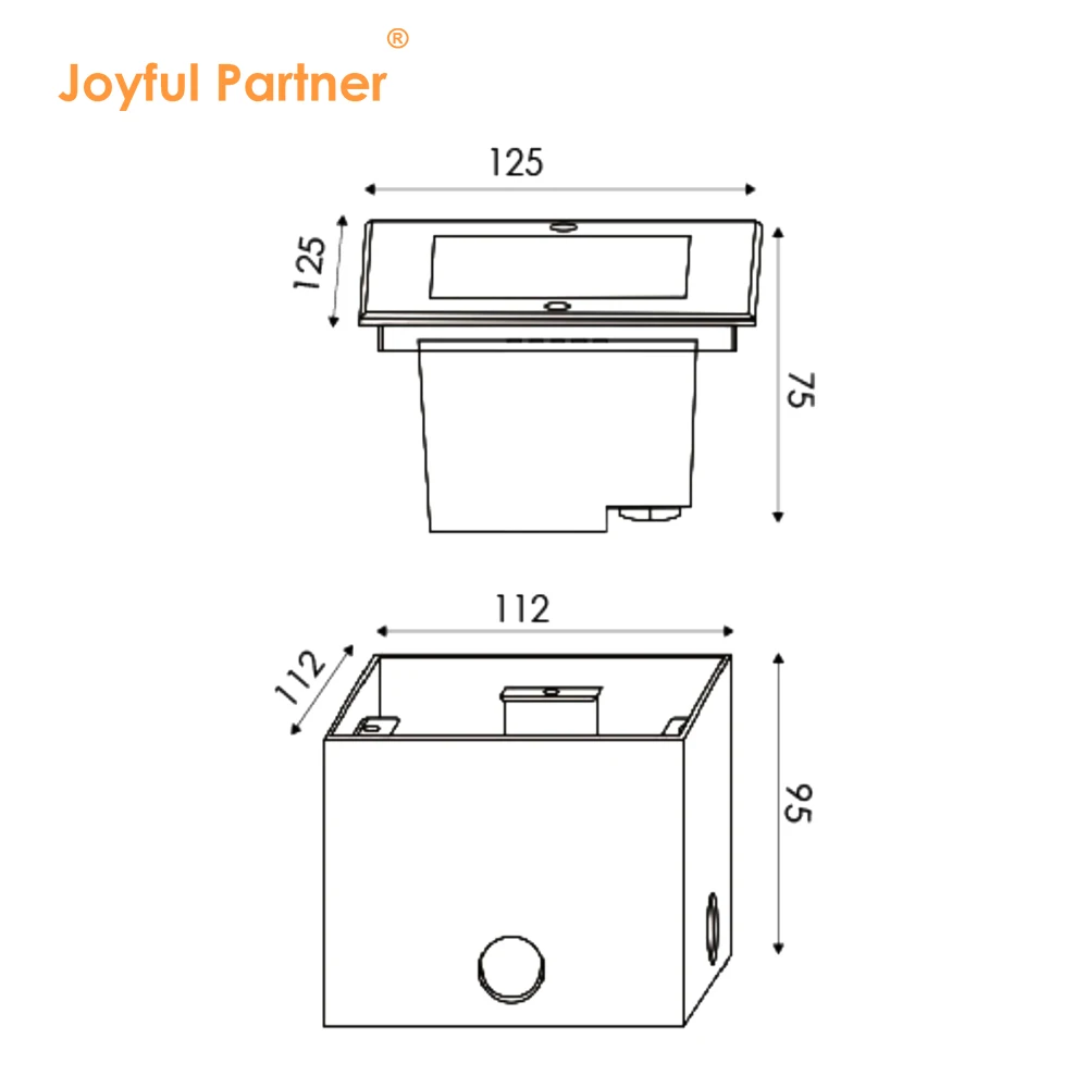 12V DC Floor Step LED Outdoor Underground Light IP67 Buried 3W 4W 8W