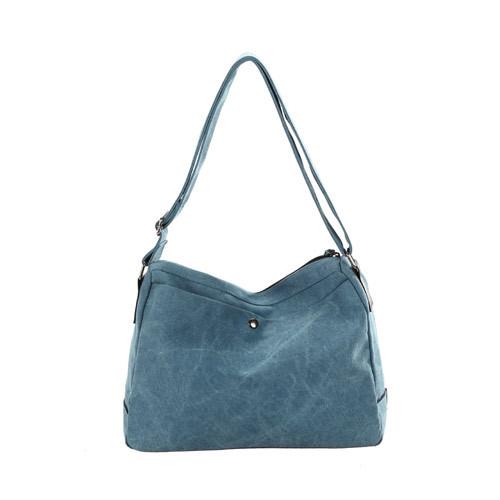 Canvas fashion ladies handbag tote bags customize wholesale handbags and backpacks bule