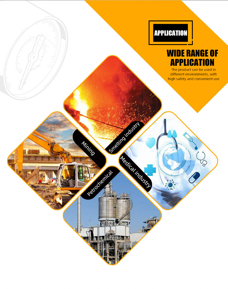 100mm Radial Connected Manometer for Precise Pressure Monitoring in Industrial Settings
