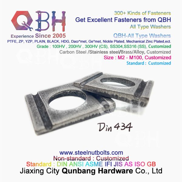 Конусность весны QBH DIN127 F959 DIN434 DIN436 NFE25-511 заземляя Serrated пружинные шайбы двойного замка собственной личности створки