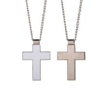 Jewelry Necklace Pendant Custom Sublimation Metal Cross Necklace