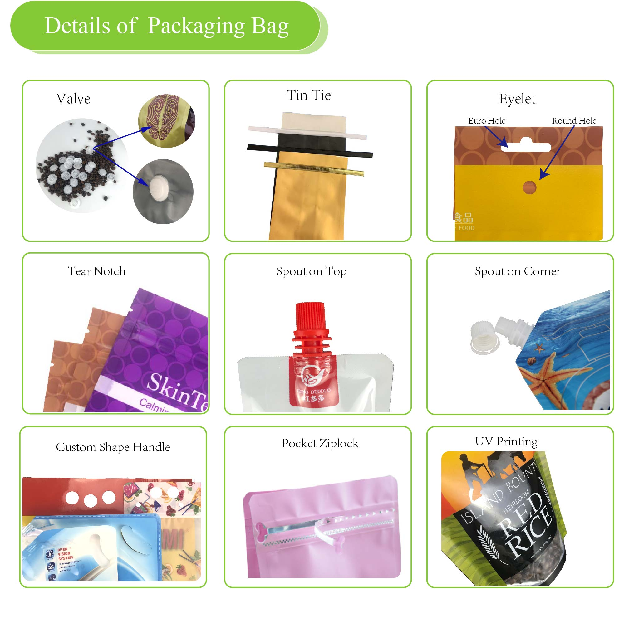 емкость 500g прокатала Matt кофе молнии финиша кладет в мешки с клапаном