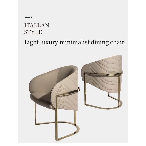 Light Luxury Dining Chair Modern Armchair Leisure  Living Room Chair