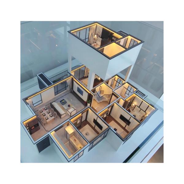 Contemporary House Interior Models 1:25 LED Illumination Interior Architecture Model
