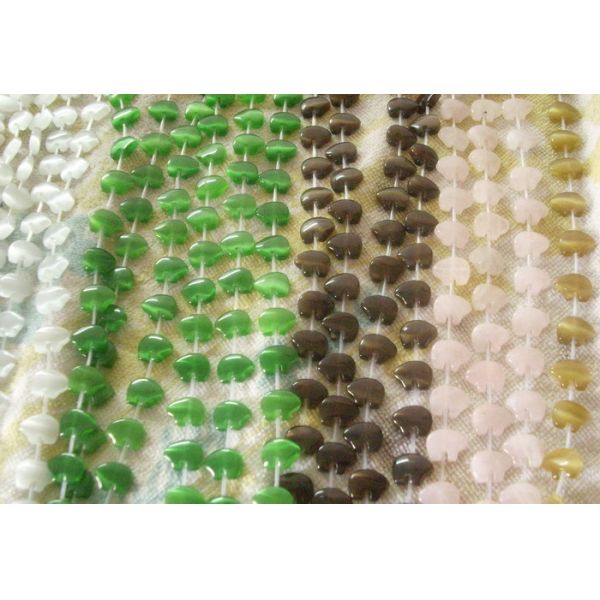 8-16mm Mix Styles Colorful Semi Precious Gem Beads, Round Cat Eye Beads