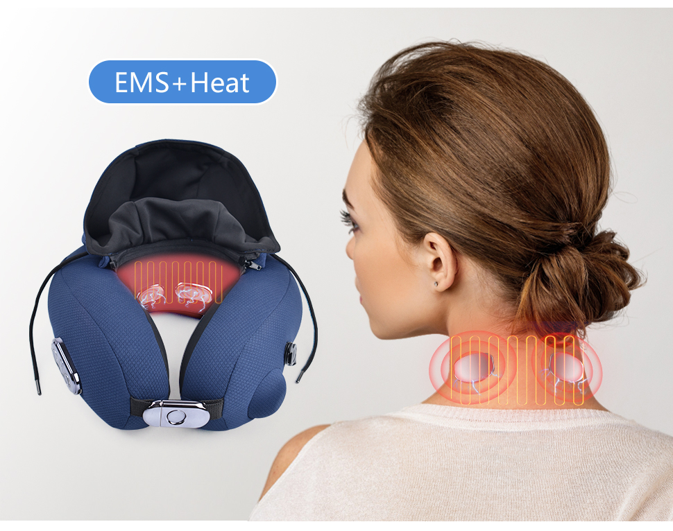 Portable Yoga Style Shoulder Coverage Air Compression Neck Stretching Thai Neck Massage Pillow