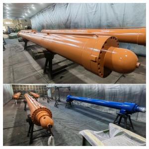 Steel Mill Hydraulic Electrode Lifting Cylinder Chrome Plated With Merkel