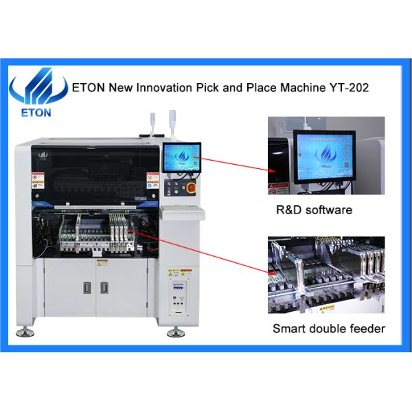 Máquina de la colocación de 90000CPH SMT con el alimentador eléctrico elegante doble