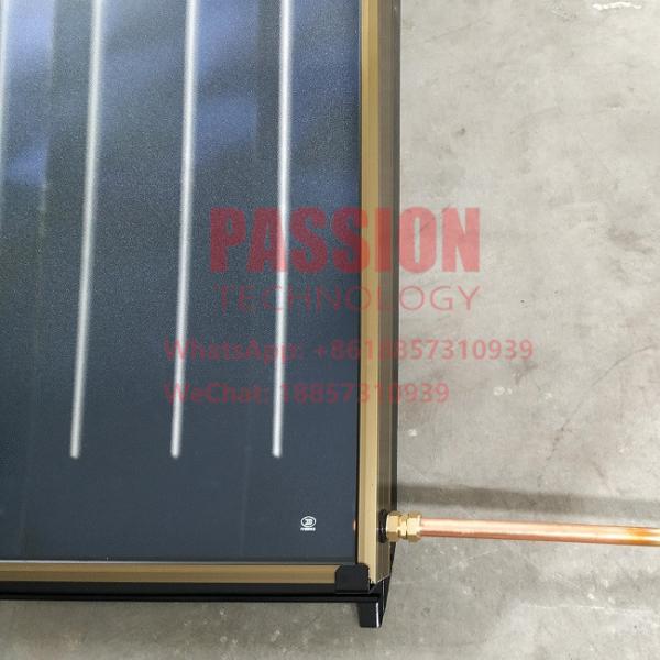 3m2 Red Copper Flat Plate Solar Collector 200L Compact Pressure Solar Water Heater