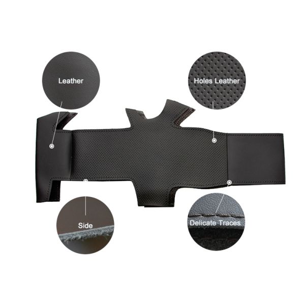 Accessories Hand Sewing Artificial Leather Steering Wheel Cover for Renault Fluence Megane Scenic 2009 2010 2011 2012 2013