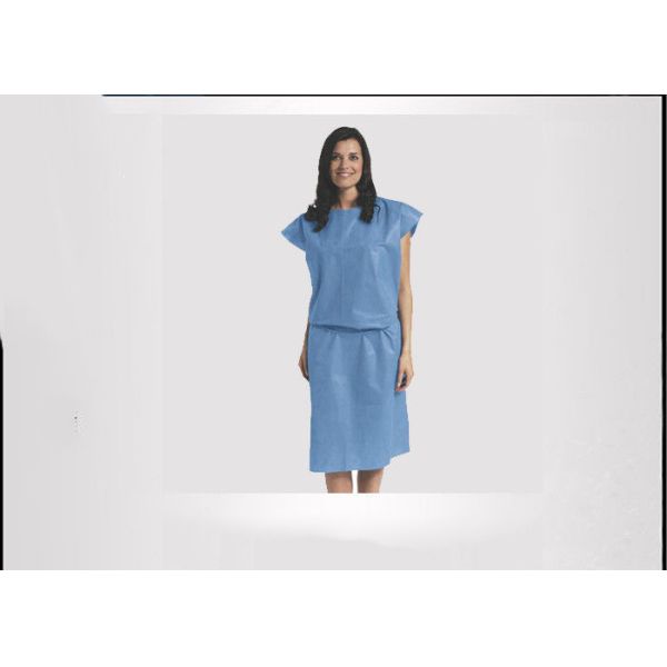 Robe chirurgicale patiente de douille courte, anti imprégnation de robes en