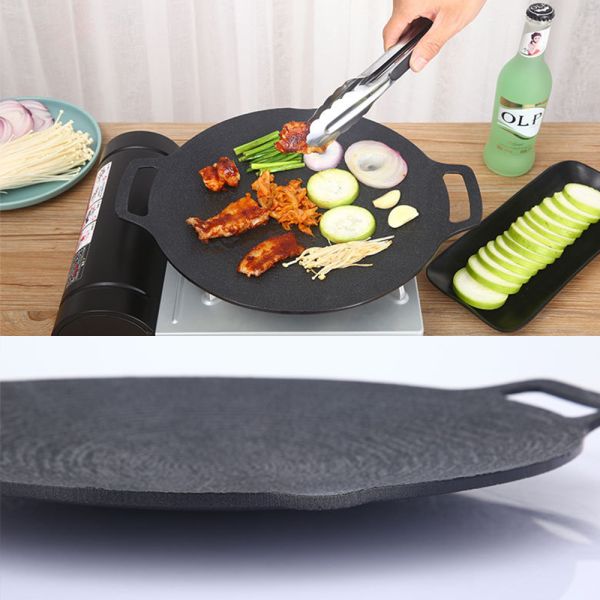 Multipurpose Korean Style Stovetop Grill Pan Die Cast Aluminum Raffinate Outdoor