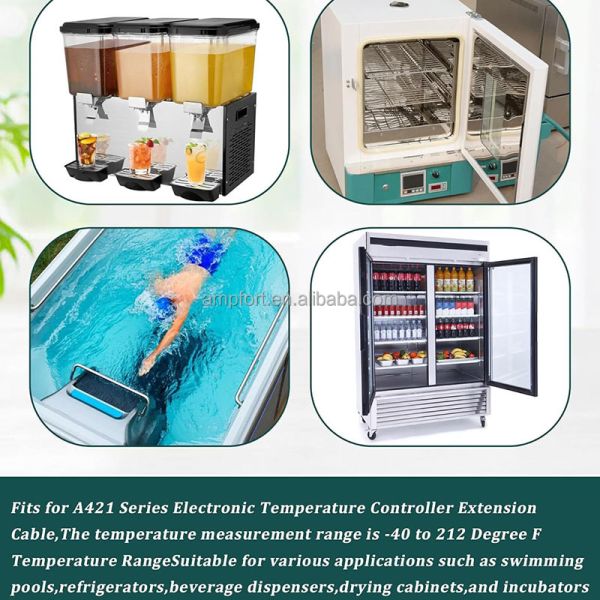 A99BB-200C Temperature Sensor Probe for Swimming Pool Refrigerator A421 Series Electronic Temperature Controller Extension Cable