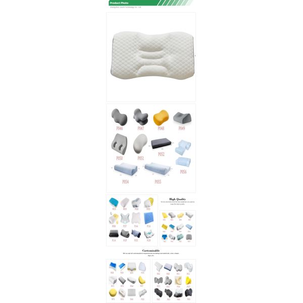 100% Polyester Woven Orthopedic Pillow for Neck Pain Relief and Support in Hotel