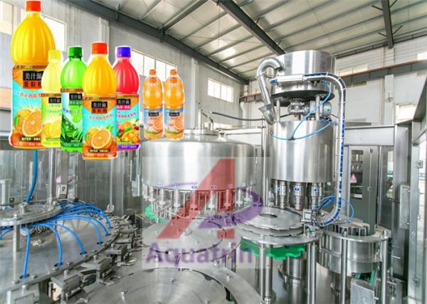 High Accuracy Juice Filling And Packaging Machine For 200-2000ml Bottle