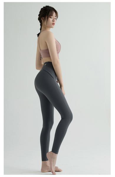 NEW HIGH WAIST YOGA PANTS WOMEN EUROPE AND THE UNITED STATES PEACH HIP EXERCISE TIGHT RUNNING SPEED DRY YOGA CLOTHES NAK