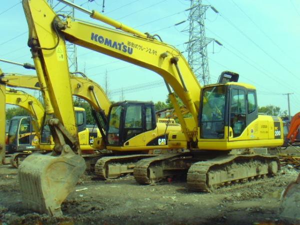 USED KOMATSU PC200-7 CRAWLER EXCAVATOR  ORIGINAL JAPAN KOMATSU PC200 SALE