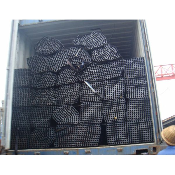 Трубка квадрата трубки черноты DIN 40X40 прямоугольная стальная 20mm гальванизированная