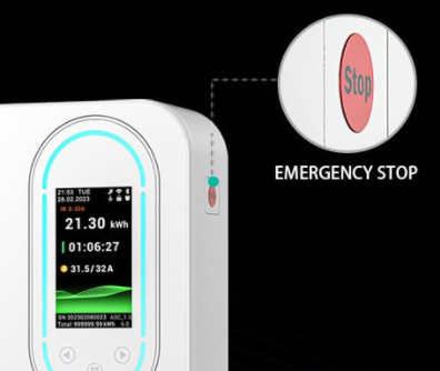 22 кВт трехфазная быстрая зарядка Smart Home Wallbox сертифицированный CE Настенное зарядное устройство для электромобилей IP65 водонепроницаемая поддержка Подключение RFID / WiFi / Bluetooth Доступно в белом и черном цветах