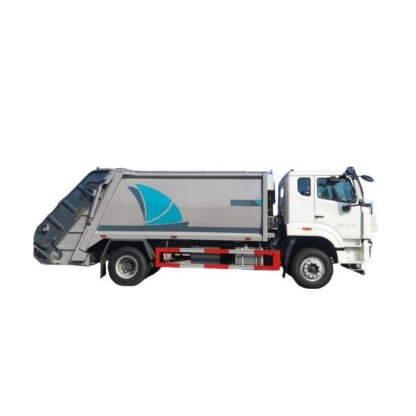 Diesel Garbage Pickup Truck Crushing and Loading Domestic Garbage with Powerful Compressed Truck