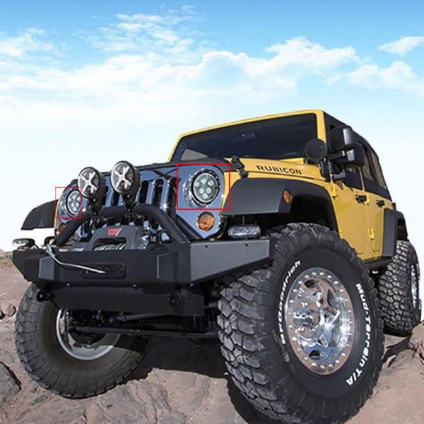 7 Inch 60W Cree Led Replacement Headlights High / Low Beam H 5400 L 1800 Lumen