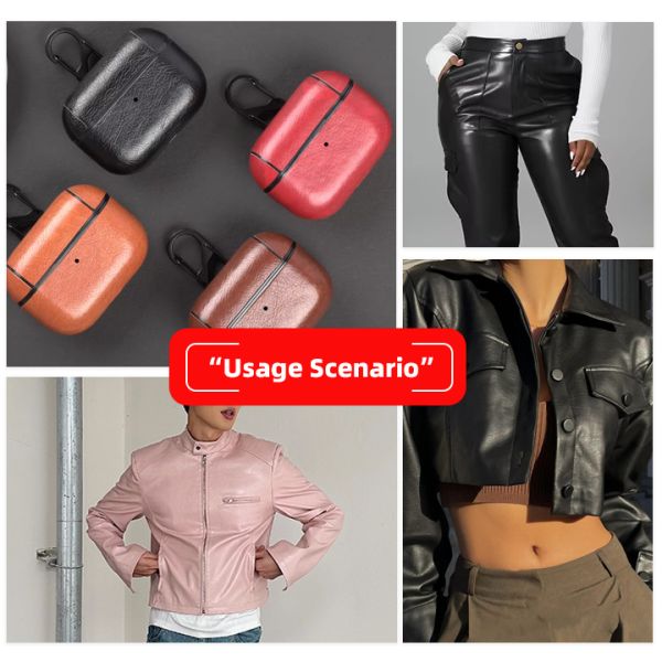 Two-way Stretch Spandex Elastic PU 527Abrazine Grain Synthetic Leather Faux Leather Fabric for Clothing Bags Earphone Sleeve Box
