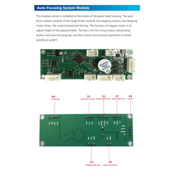 Varredor 3d XY das peças sobresselentes industriais da máquina do laser para o marcador do laser da fibra do metal