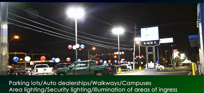 Parking Lot LED Shoebox Retrofit Kit Arm / Slip Fitter / Trunnion Mount Type Available