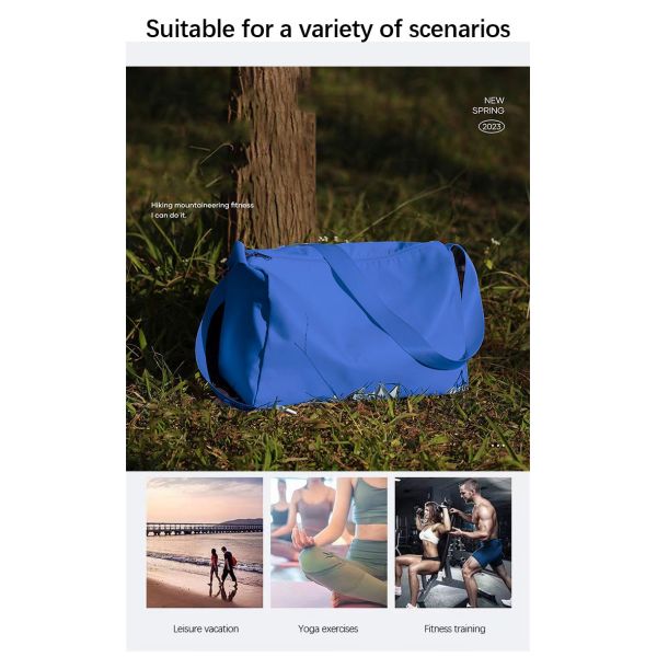 Sympathybag Waterproof Men Gym Bags Foldable Duffel Travel Bag Multiple Color