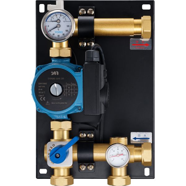 8201 Standard Water Mixing Center integrated with Manual Operated Supply Regulating Valve + Intelligent Thermostat Pump