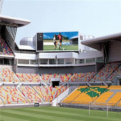 Ecrã de futebol de alumínio para estúdio de futebol, à prova d'água, envolvente, de LED a cores, aluguel P4.81