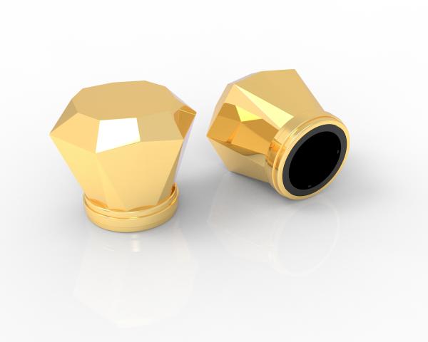 Ensemble d'usine Zamak Caps de parfums pour des solutions personnalisées de conditionnement de parfums
