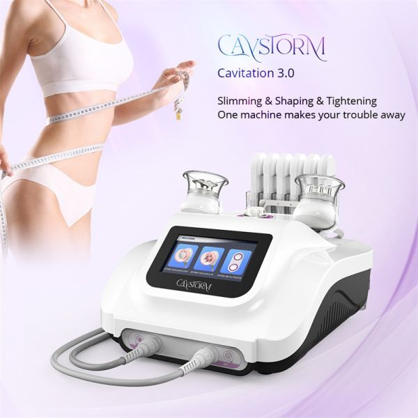 Rf 40k Ultrasonic Fat Cavitation Machine Cavstorm 3.0 Vacuum Cup Weight Loss