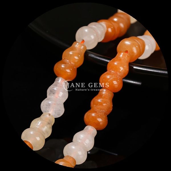 Gourd Shape Beads Crystal Gemstone Vase Shape Loose Bead Strands for DIY Jewelry Making