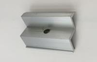 Aluminum End / Mid Clamp For Solar Roof Mounting Systems / Solar Panel Roof Mounts