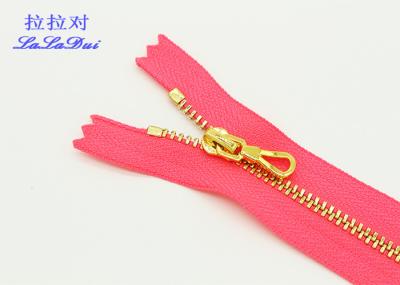 3# Good Quality Shiny Gold Closed End Metal Teeth Zipper With Custom Puller