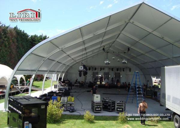 Metal Frame Tents For Exhibiton 35m Width Fire Retardant TFS Tent With White PVC Fabric
