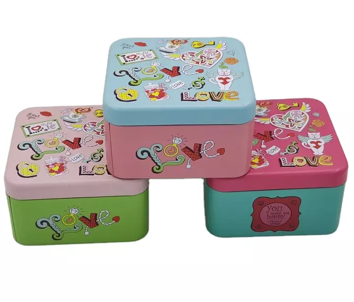 поплавок 10x10x6cm высекая упаковку конфеты печенья жестяных коробок подарка квадратную