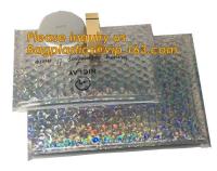 a bolha cor-de-rosa do ouro do holographi metálico do correio aéreo acolchoou o encarregado do envio da correspondência/saco plástico de bolhas Ziplock do slider do saco plástico de bolhas, fábrica holográfica