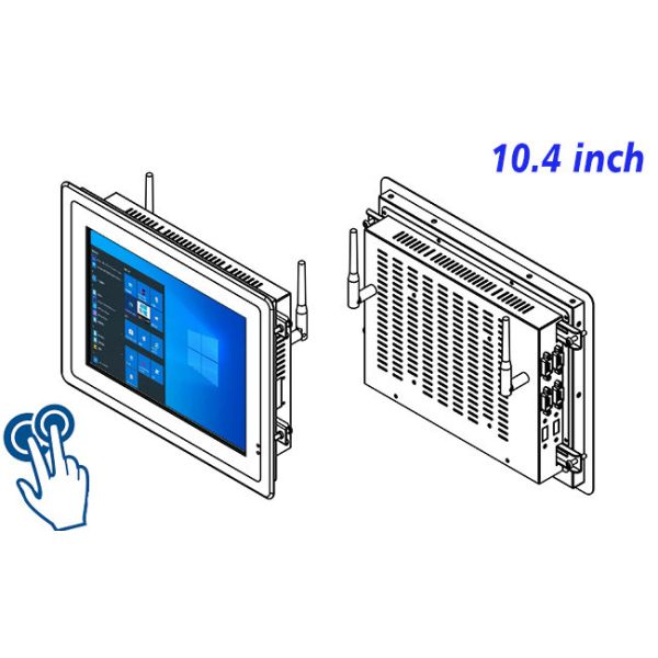 10.4-Inch Embedded Windows Touch Screen for Industrial HMI Panels and Automation Systems