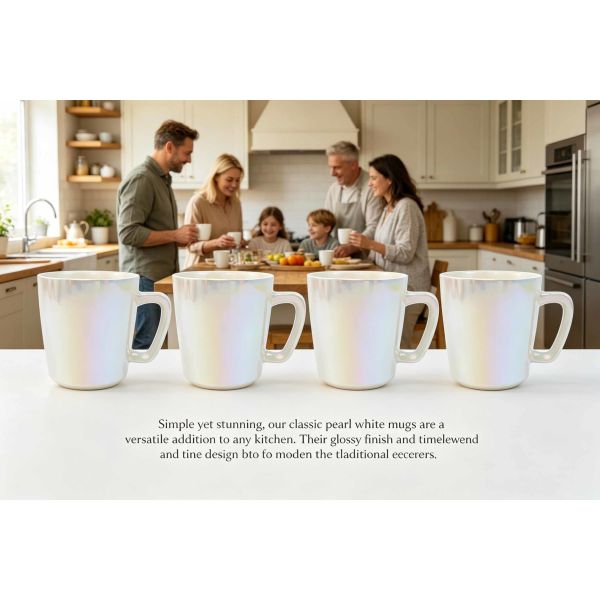 Pastel Rainbow Pearl Finish, Cute Ribbed Mugs for Coffee, Tea, Latte, Office & Home Decor