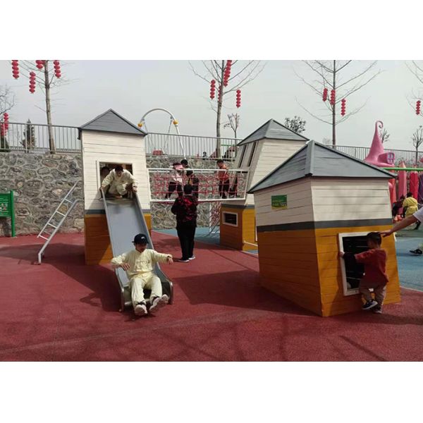 Kids Natural Outdoor Play Equipment Resort Outdoor Adult