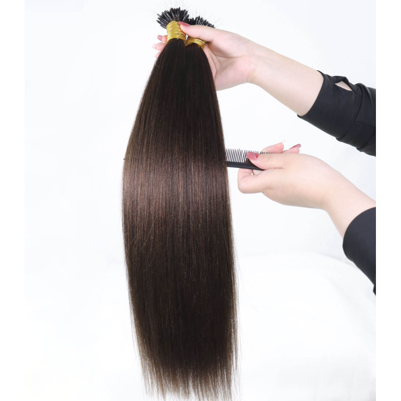 Hot Selling Chinese Hair Double Drawn Virgin Nano Tip Hair Extensions Attachment Soft Plastic Nano Ring Hair Extensions