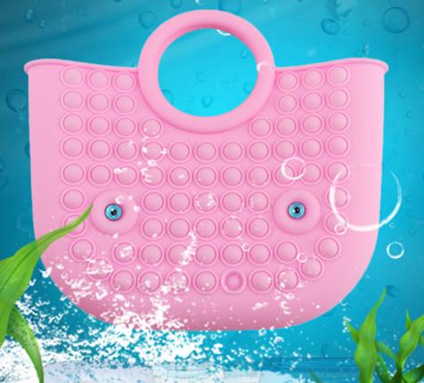 PNF colorido do silicone EN71 remexe-se a Toy Bag 20x32in para mulheres